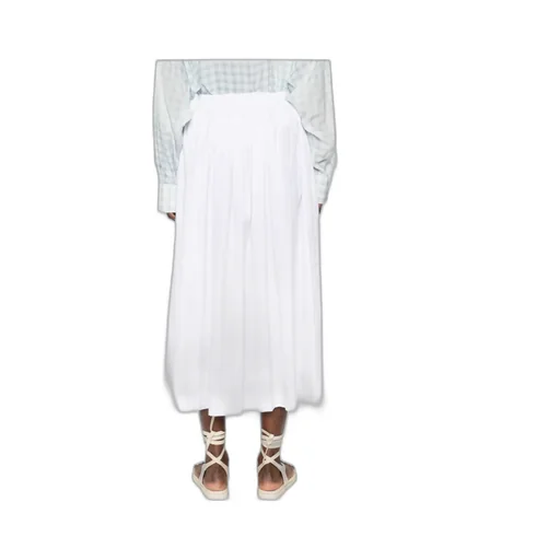 Tie-Waist Midi Skirt