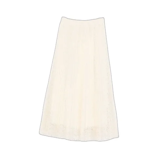 Pleated Floral Midi Skirt