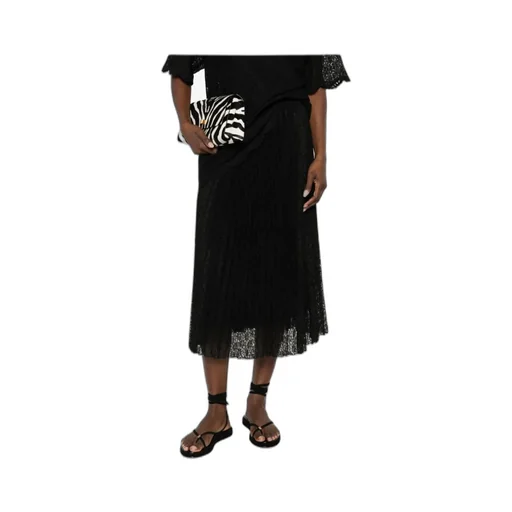 Plissé Midi Skirt