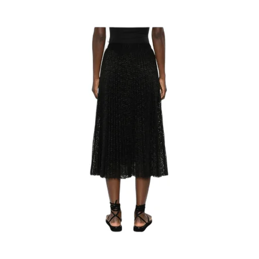 Plissé Midi Skirt