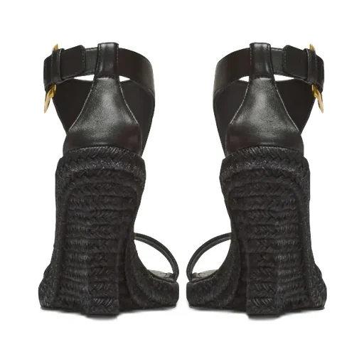 Balmain Anthem Wedge Espadrilles