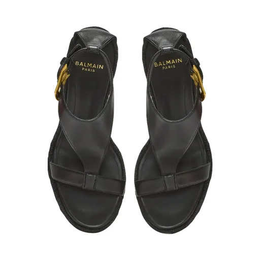 Balmain Anthem Wedge Espadrilles