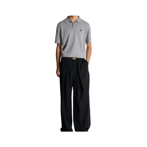 Balmain Embroidered Short-Sleeve Polo Shirt