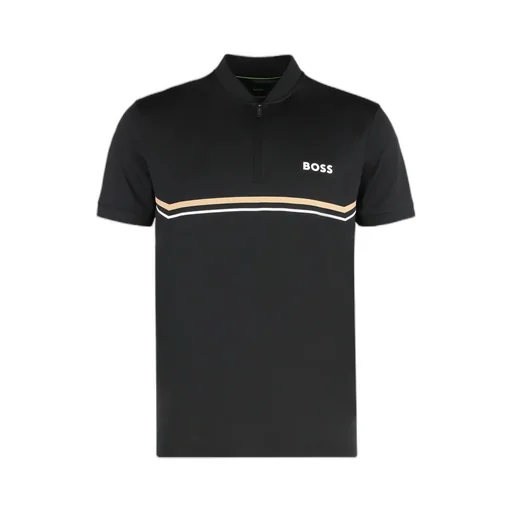 Boss Hugo Boss Zip Detailed Short-Sleeved Polo Shirt