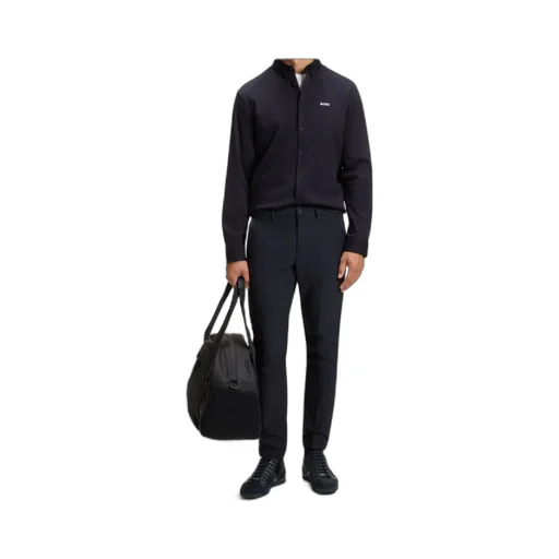 Slim-Fit Trousers In Water-Repellent Easy-Iron Fabric