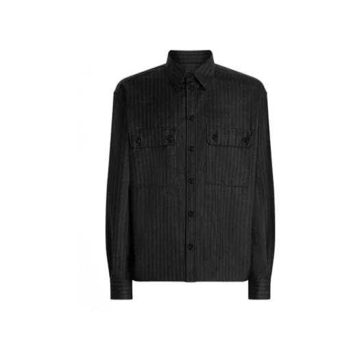 Long-Sleeved Wool Shirt