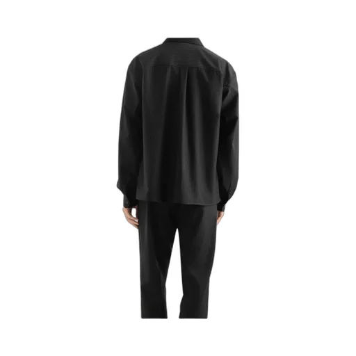 Long-Sleeved Wool Shirt
