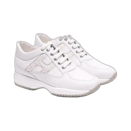 Hogan Embellished Lace-Up Sneakers
