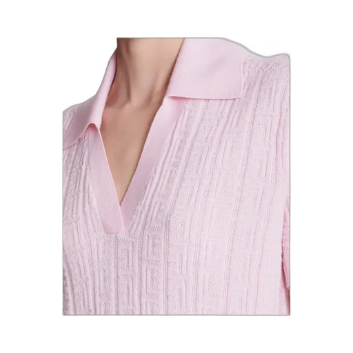 Balmain Monogram Knit Polo Jumper