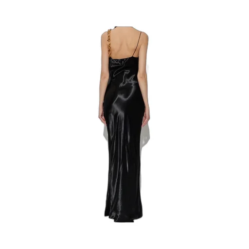 Balmain Cowl Neck Satin Dress