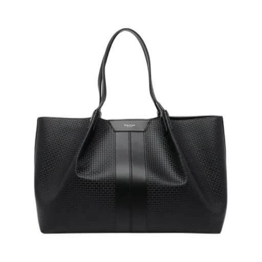 Serapian Logo Printed Tote Bag