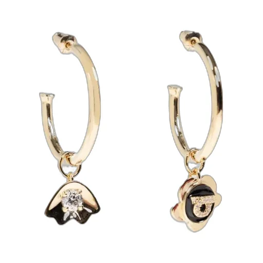 Round Earrings With Pendants