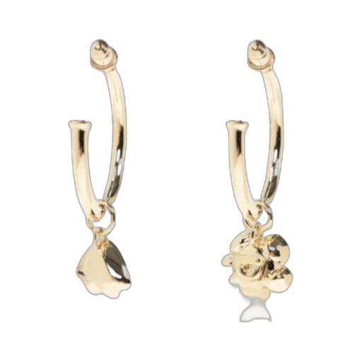 Round Earrings With Pendants