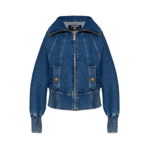 Balmain Zip-Up Denim Jacket