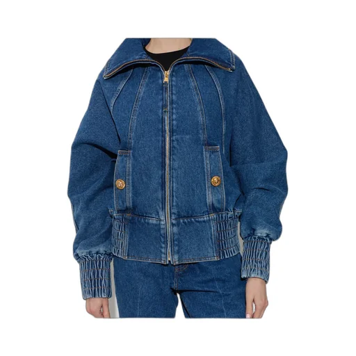 Balmain Zip-Up Denim Jacket