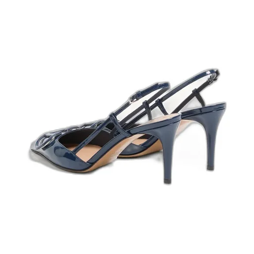 Vlogo Signature Patent Leather Slingback Pump 80Mm