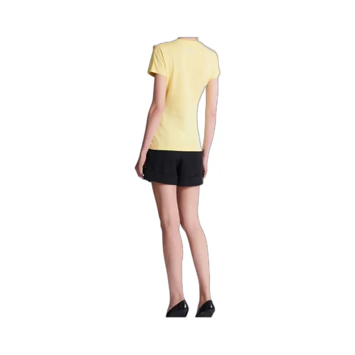 Balmain Buttons Draped T-Shirt