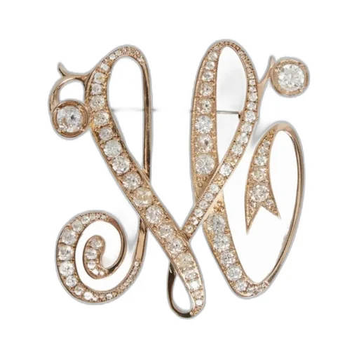 Letter Brooch