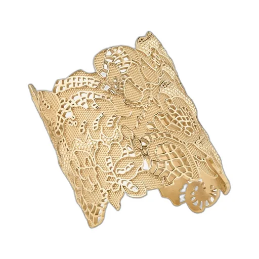 Jimmy Choo Lace Cut-Out Cuff Bracelet