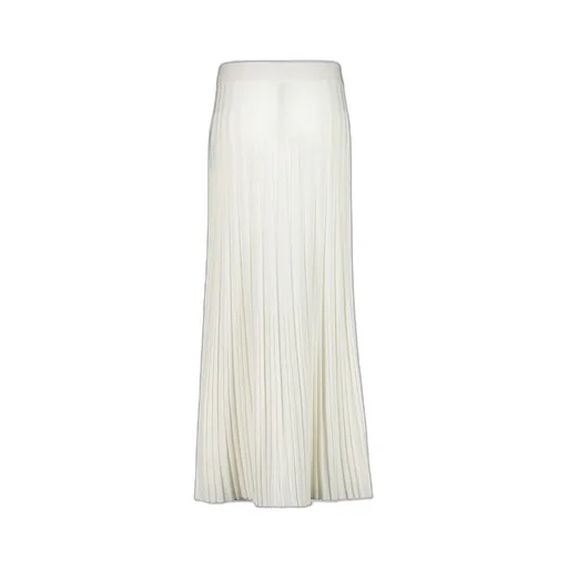 Balmain Elasticated Waistband Pleated Maxi Knit Skirt