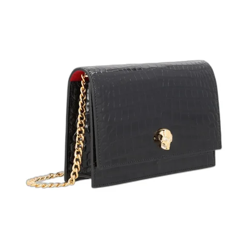 Alexander Mcqueen Small Skull Embossed Shoulder Bag