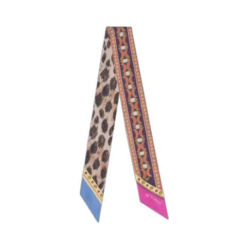 Etro Geometric Motif Printed Paisleyina Scarf