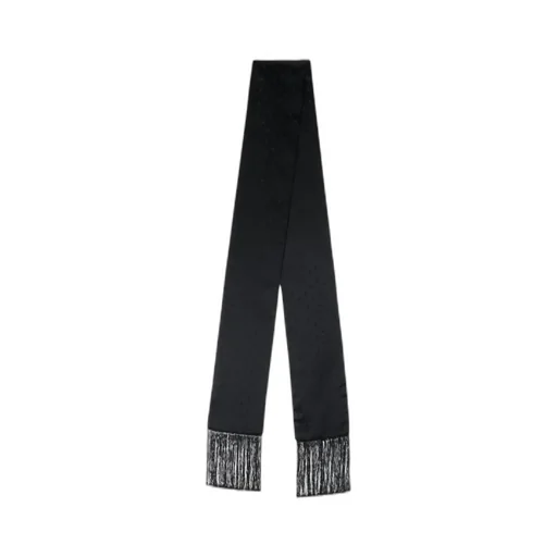 Alexander Mcqueen Skull Fringed-Edge Scarf