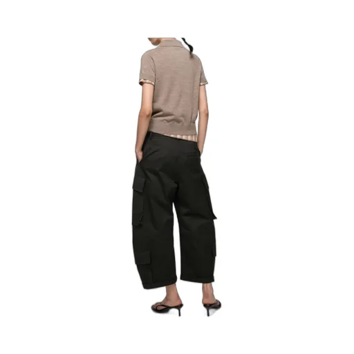 Belt-Detail Cargo Trousers