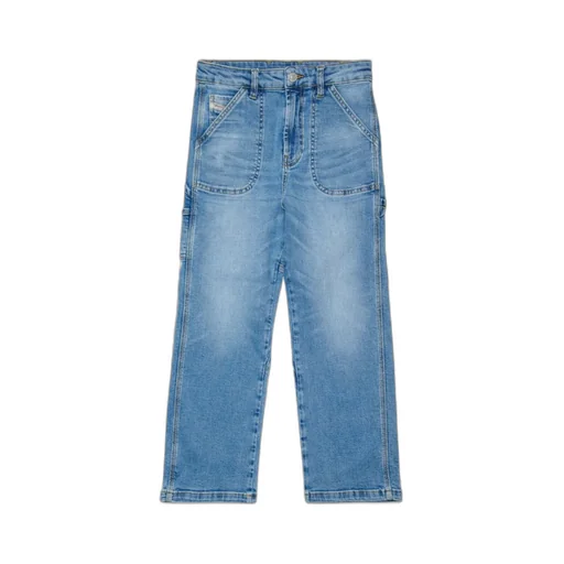 Diesel Kids Logo Patch Straight-Leg Jeans