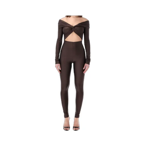 The Andamane Stretch Off-Shoulder Cut-Out Jumpsuit