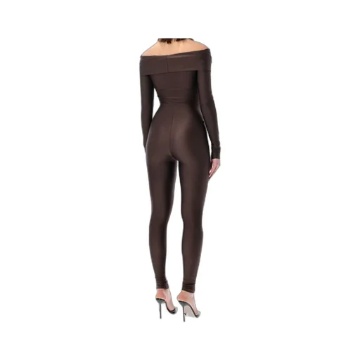 The Andamane Stretch Off-Shoulder Cut-Out Jumpsuit