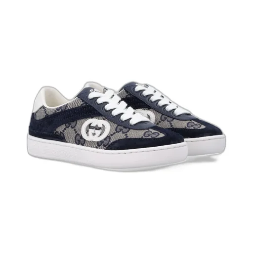 Gucci Kids G74 Lace-Up Sneakers