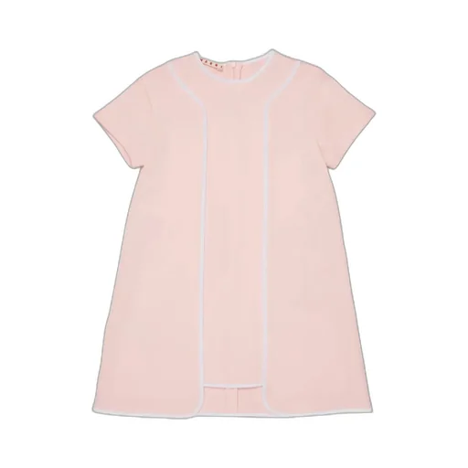 Marni Kids Logo Detailed Short-Sleeved Dress