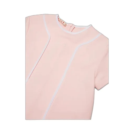 Marni Kids Logo Detailed Short-Sleeved Dress