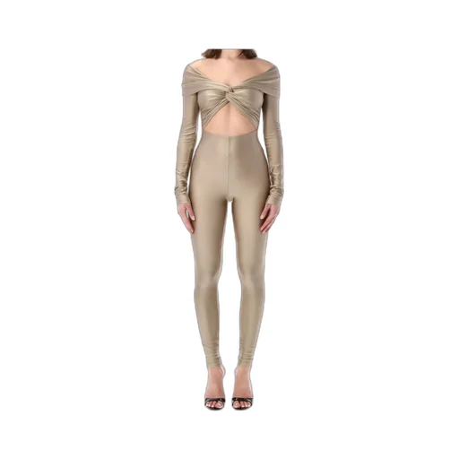 The Andamane Stretch Off-Shoulder Cut-Out Jumpsuit