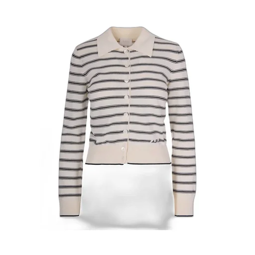 A.P.C. Striped Buttoned Cardigan
