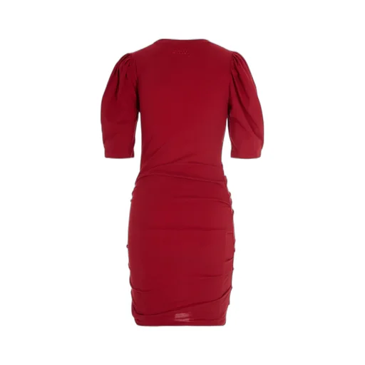 Mylda Puff-Sleeve Gathered Mini Dress