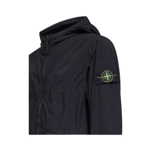 Stone Island Logo Patch Zip-Up Jacket