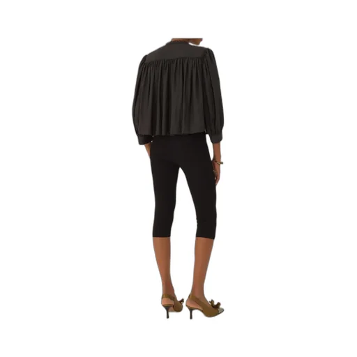 Chloé Gathered Ruffle Top
