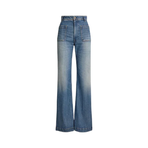 Patch-Pocket Wide-Leg Trousers
