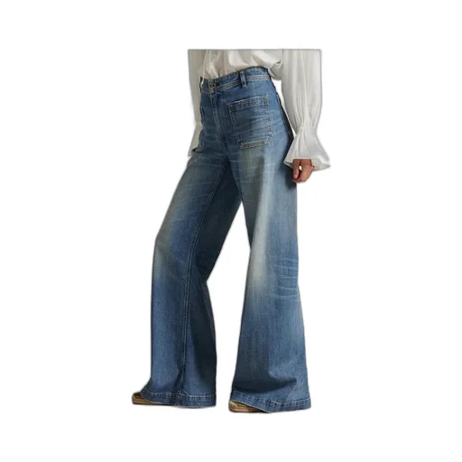 Patch-Pocket Wide-Leg Trousers
