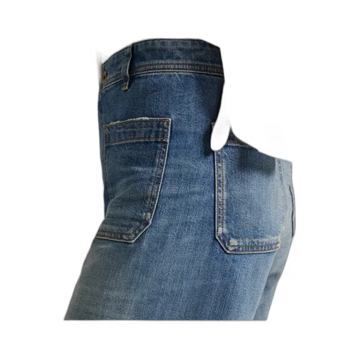 Patch-Pocket Wide-Leg Trousers