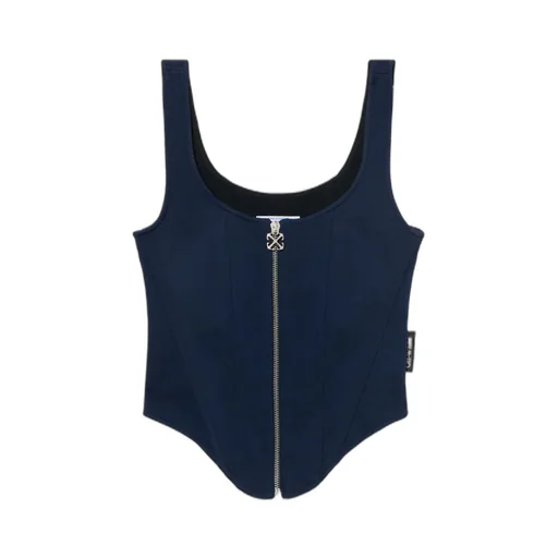 Zipper Corset Top