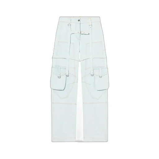 Multiple-Pocket Cargo Jeans