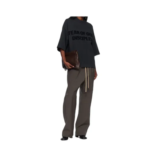 Split-Knee Wide-Leg Pants