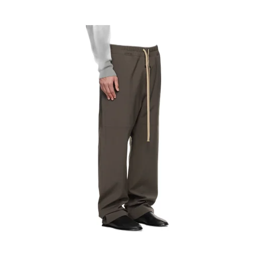 Split-Knee Wide-Leg Pants
