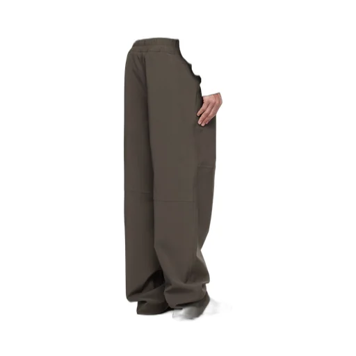 Split-Knee Wide-Leg Pants
