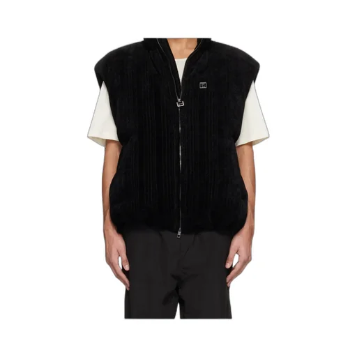 Logo Zip-Up Vest-Style Down Jacket