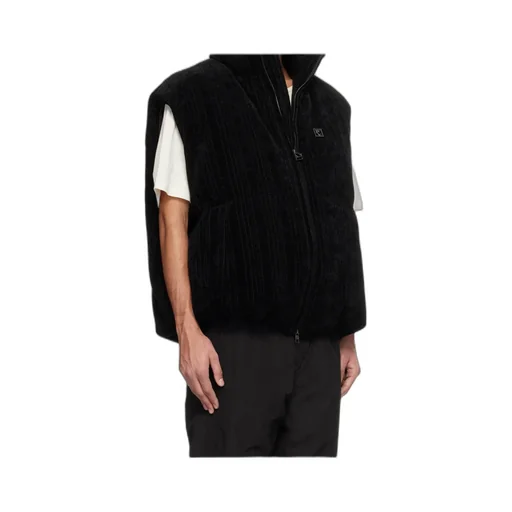Logo Zip-Up Vest-Style Down Jacket