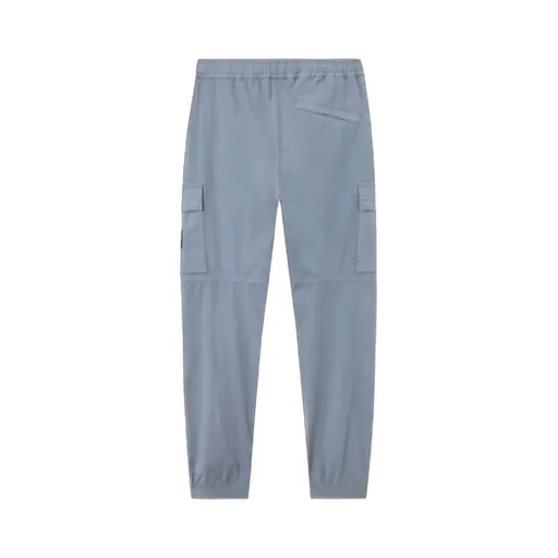 Regular-Tapered-Fit Cargo Trousers With Drawstring Waistband